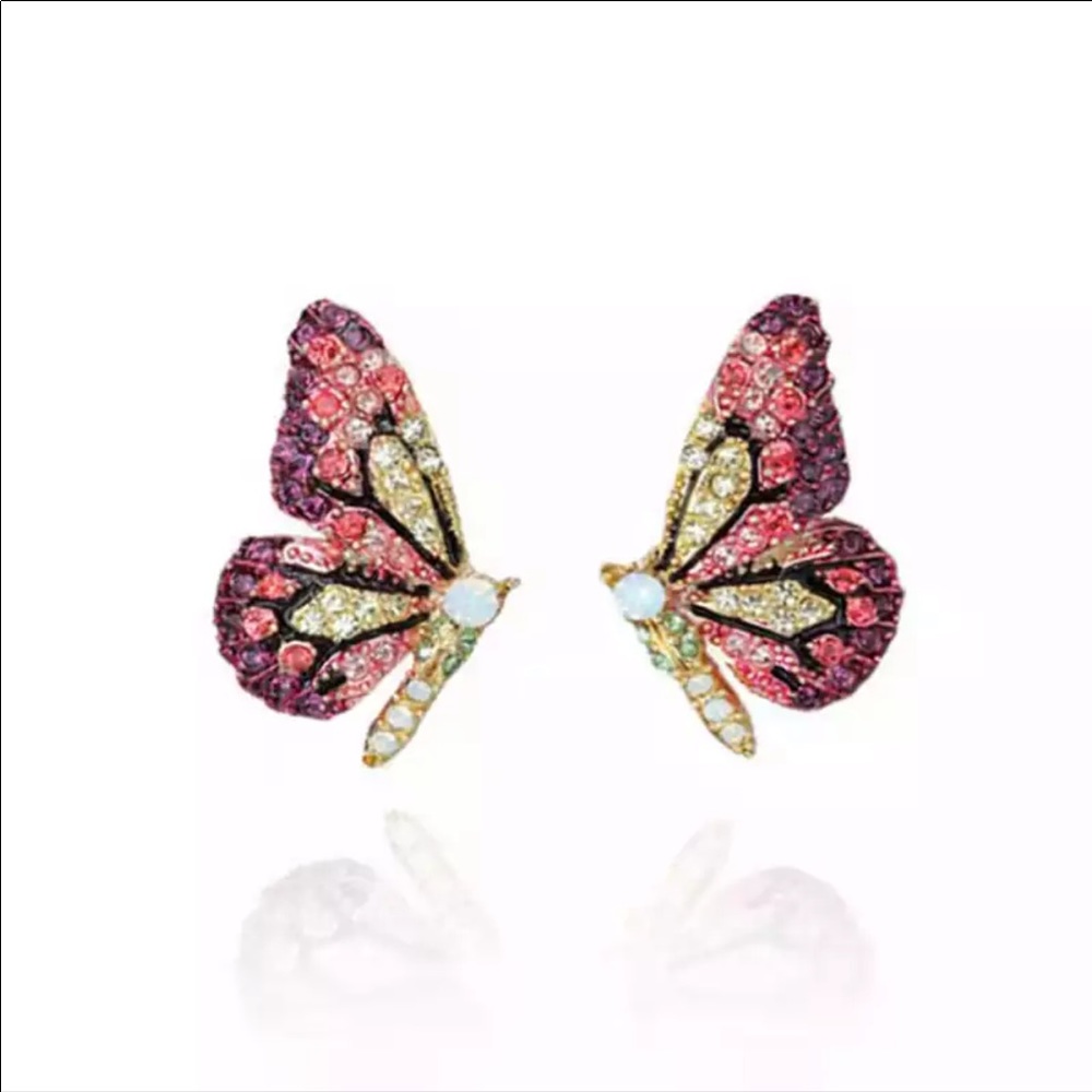 Free People Flutterby Earrings in Pink - Picture 2 of 7